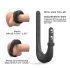Dorcel - podesivi vibrator prsten za penis (crni)