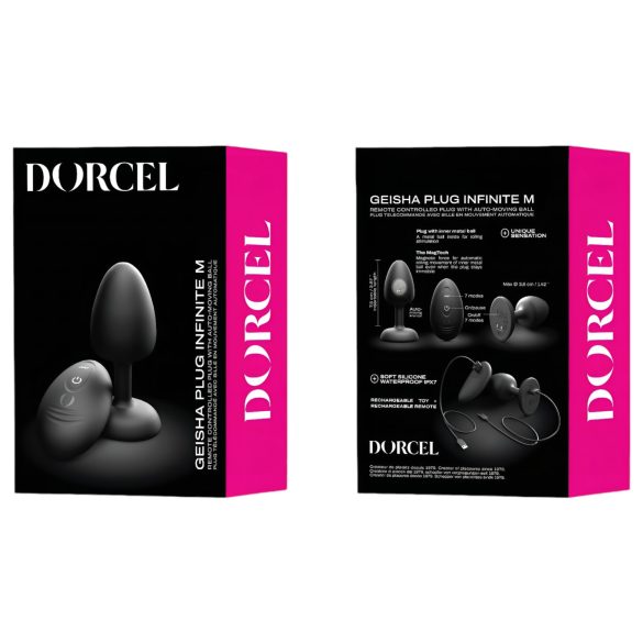Dorcel - kuglični analni vibrator s daljinskim upravljačem M - (crni)