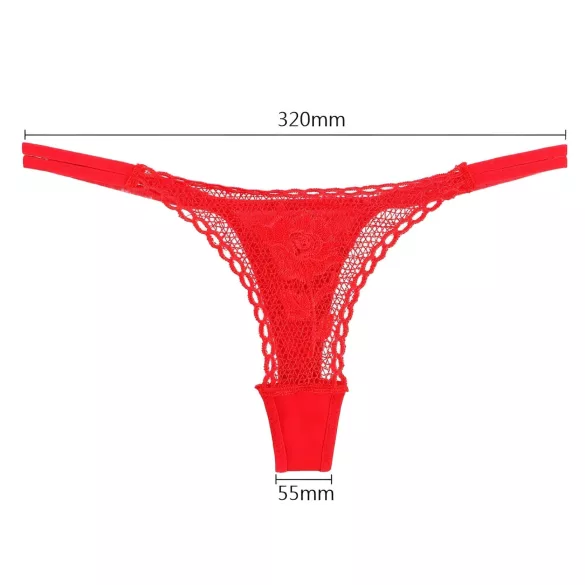 Panty Rose - Gaćice skrivene u ruži - crvene (S-L)
