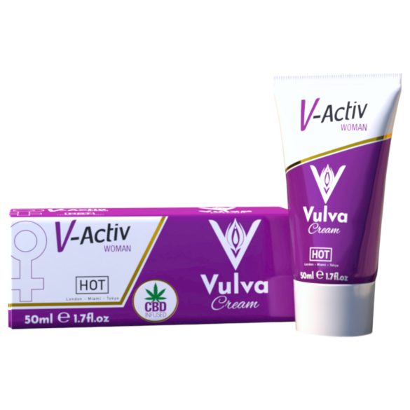Hot V-Active - stimulativna intimna krema za žene (50ml)