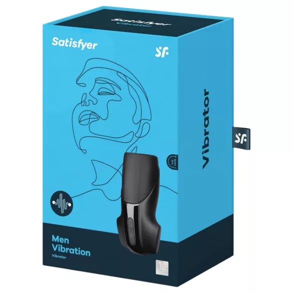 Satisfyer Men Vibration - punjaći vibracioni uređaj za muškarce (crni)