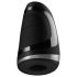 Satisfyer Men Heat Vibration - crn vibrator sa grejanjem za muškarce