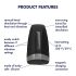 Satisfyer Men Heat Vibration - crn vibrator sa grejanjem za muškarce