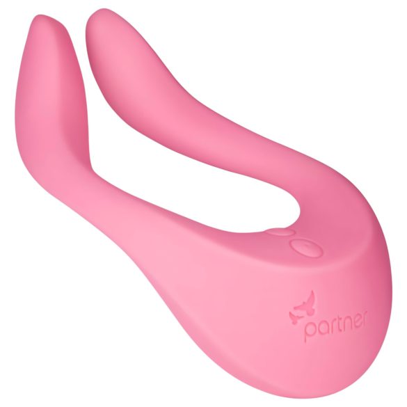 Satisfyer Endless Joy - punjivi vibrator za parove (ružičasti)