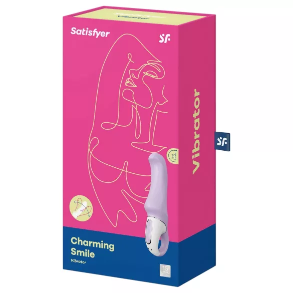 Satisfyer Charming Smile - vodootporni, punjivi G-tačka vibrator (ljubičasti)