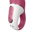 Satisfyer Petting Hippo - puni se, vodootporni vibrator (roze)