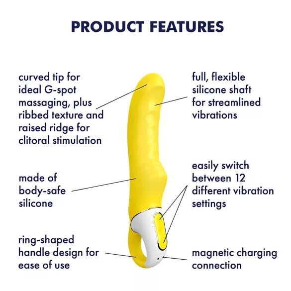 Satisfyer Yummy Sunshine - vodootporni G-tačka vibrator (žuti)