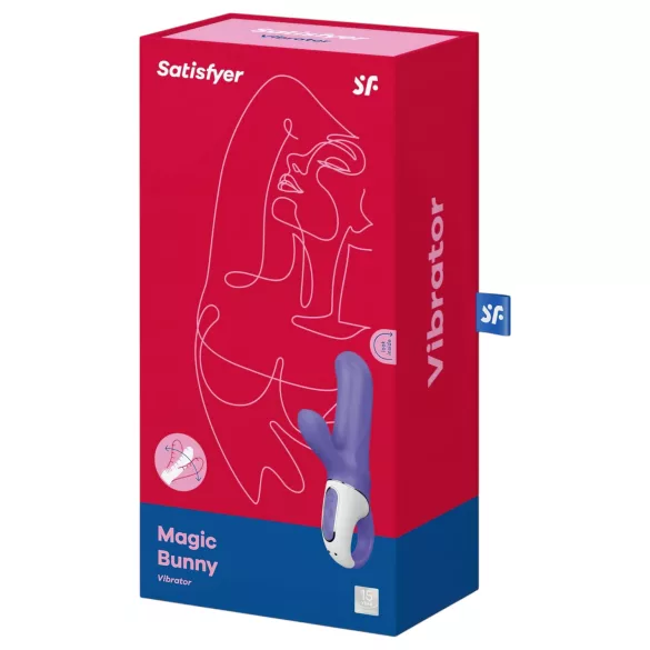 Satisfyer Magic Bunny - vodootporni vibrator sa stimulatorom (plavi)