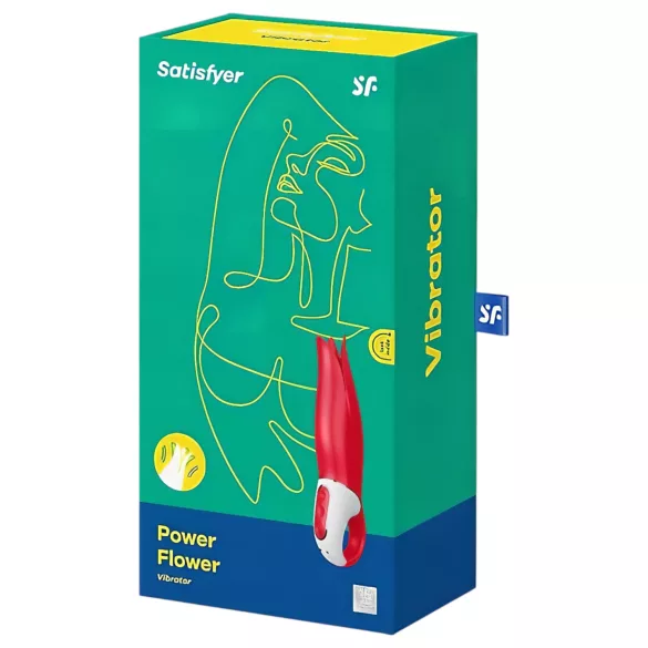 Satisfyer Power Flower - punjiva, vodootporna vibratora (crvena)