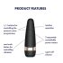 Satisfyer Pro 3+ - водоотпорни, пуњиви стимулатор за клиторис (црни)