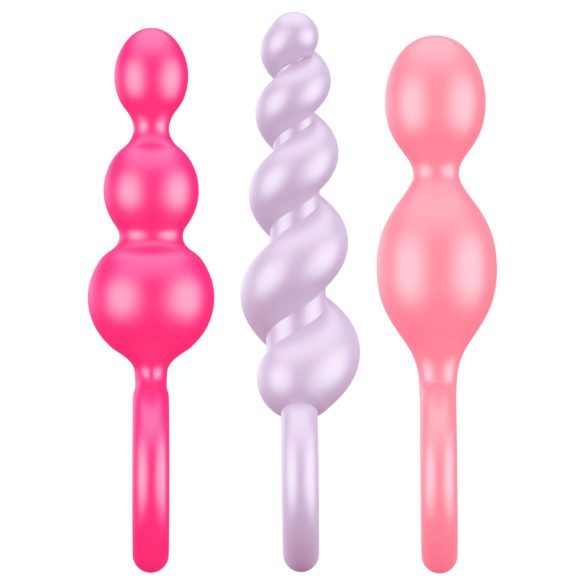 Satisfyer Booty Call - set analnih čepova - šareni (3 dela)