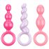 Satisfyer Booty Call - set analnih čepova - šareni (3 dela)