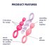 Satisfyer Booty Call - set analnih čepova - šareni (3 dela)