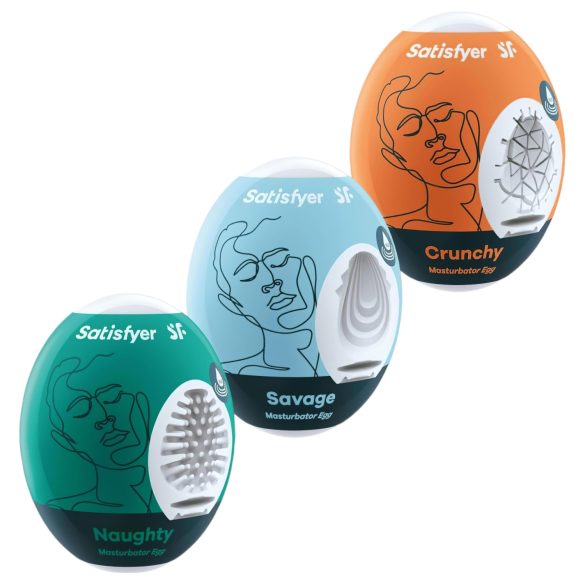 Satisfyer Egg NSC - set od 3 masturbatora u obliku jajeta