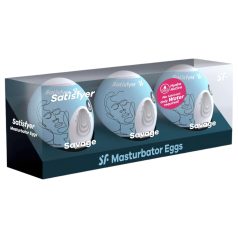 Satisfyer Egg Savage - set od 3 masturbatora u obliku jajeta