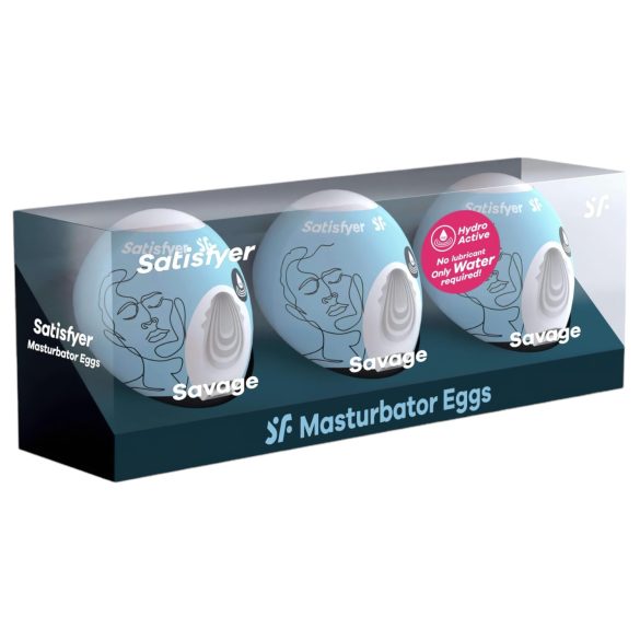 Satisfyer Egg Savage - set od 3 masturbatora u obliku jajeta