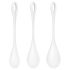 Satisfyer Yoni Power 1 - set joni kuglica - belo (3 komada)