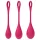 Satisfyer Yoni Power 1 - Set gejša kuglica - crvena (3 komada)