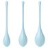 Satisfyer Yoni Power 2 - set gejšinih kuglica - plava (3 dela)