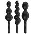 Satisfyer Booty Call - set anallnih čepova - crni (3 komada)