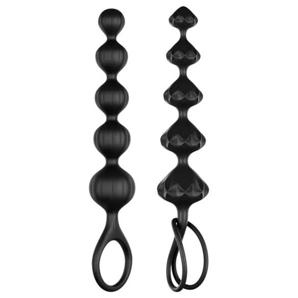 Satisfyer Love Beads - set analnih kuglica (crne)