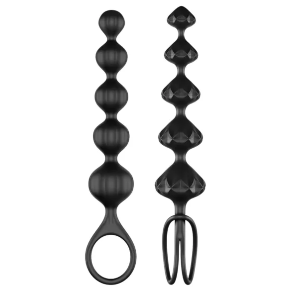 Satisfyer Love Beads - set analnih kuglica (crne)