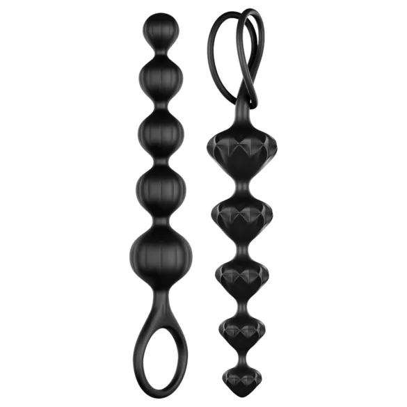 Satisfyer Love Beads - set analnih kuglica (crne)