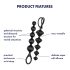 Satisfyer Love Beads - set analnih kuglica (crne)