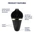 Satisfyer Sweet Treat - punjivi rotirajući vibrator za klitoris (crni)