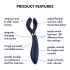 Satisfyer Endless Fun - punjivi vodootporni parni vibrator (plavi)