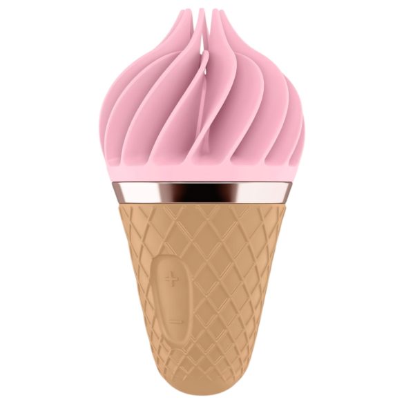 Satisfyer Sweet Treat - punjiva rotirajuća vibrator za klitoris (ružičasto-smeđa)
