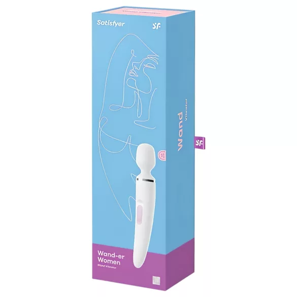Satisfyer Wand-er Woman - vodootporni masažer vibrator (beli)