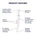 Satisfyer Wand-er Woman - водоотпорни масажер вибратор (бели)