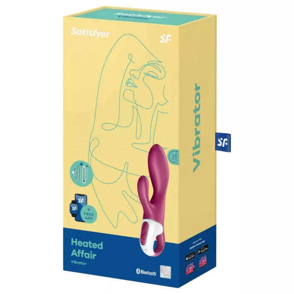 Satisfyer Heated Affair - grejni vibrator sa stimulatorom klitorisa (crveni)