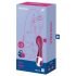 Satisfyer Hot Spot - punjivi vibrator za G-tačku sa grejanjem (crveni)