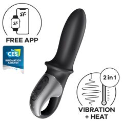   Satisfyer Hot Passion - pametni grejač analni vibrator (crni)