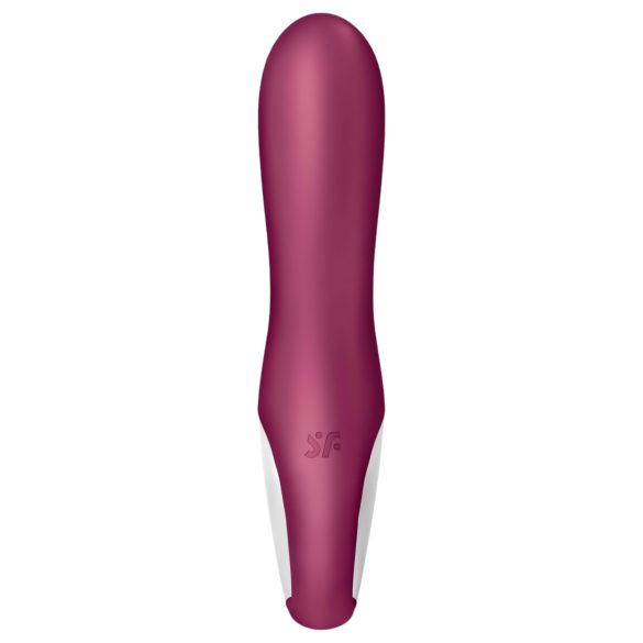 Satisfyer Hot Bunny - pametan grejač sa rukom za klitoris (crvena)