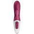 Satisfyer Hot Bunny - pametni grejni vibrator sa dodatkom za klitoris (crveni)