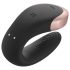 Satisfyer Double Love - pametni, daljinski vibrator za parove (crni)