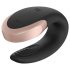 Satisfyer Double Love - pametni, daljinski vibrator za parove (crni)