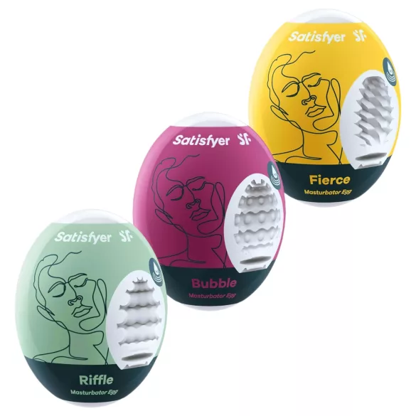 Satisfyer Egg RBF - set od 3 masturbatora jajeta