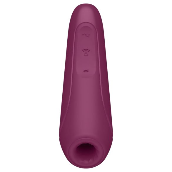 Satisfyer Curvy 1+ - pametan uzbuđivač za klitoris (crveni)