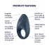 Satisfyer Mighty One - pametan vibro-prsten za penis (plavi)