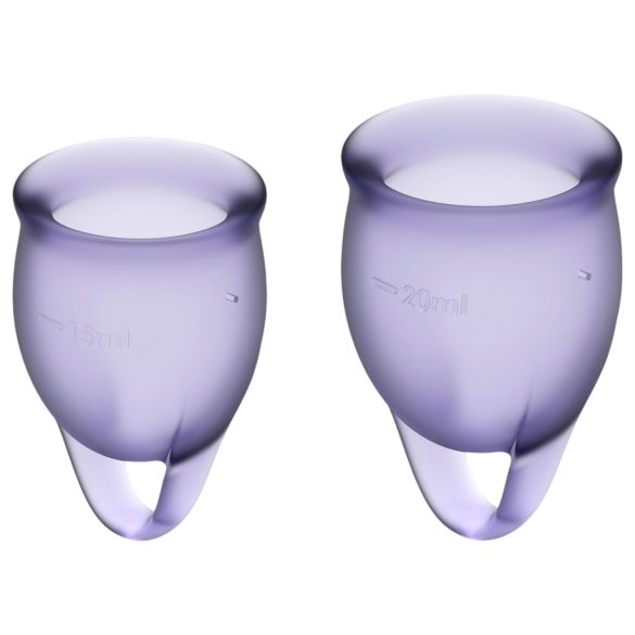 Satisfyer Feel Confident - Set menstrualnih čašica (ljubičaste)