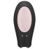 Satisfyer Double Joy - pametni vodootporni vibrator za parove (crni)