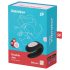 Satisfyer Double Joy - pametni vodootporni vibrator za parove (crni)