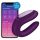 Satisfyer Double Joy - pametan, vodootporan parni vibrator (ljubičasti)
