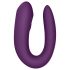 Satisfyer Double Joy - pametan, vodootporan parni vibrator (ljubičasti)