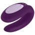 Satisfyer Double Joy - pametan, vodootporan parni vibrator (ljubičasti)