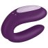 Satisfyer Double Joy - pametan, vodootporan parni vibrator (ljubičasti)
